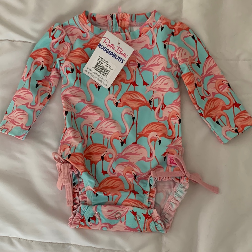 Ruffle butts swimsuit/rash guard